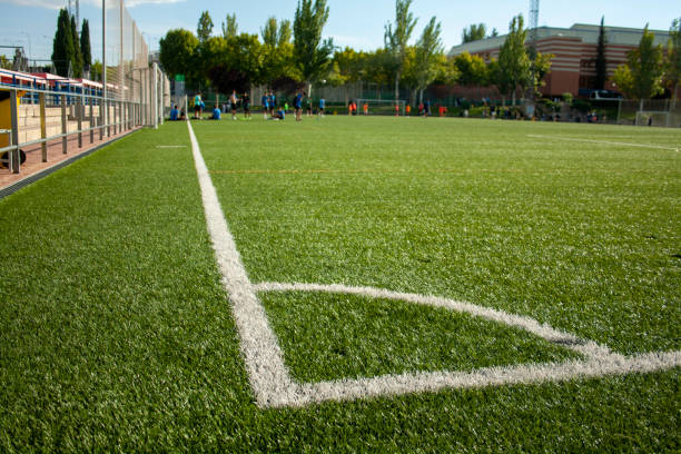 Outdoor Soccer Field with Artificial Turf