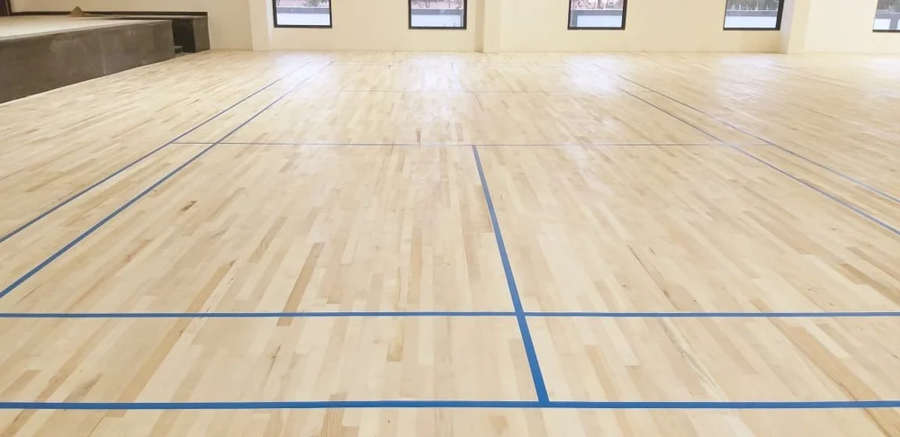Maple Wood Sports Flooring - Court Detail