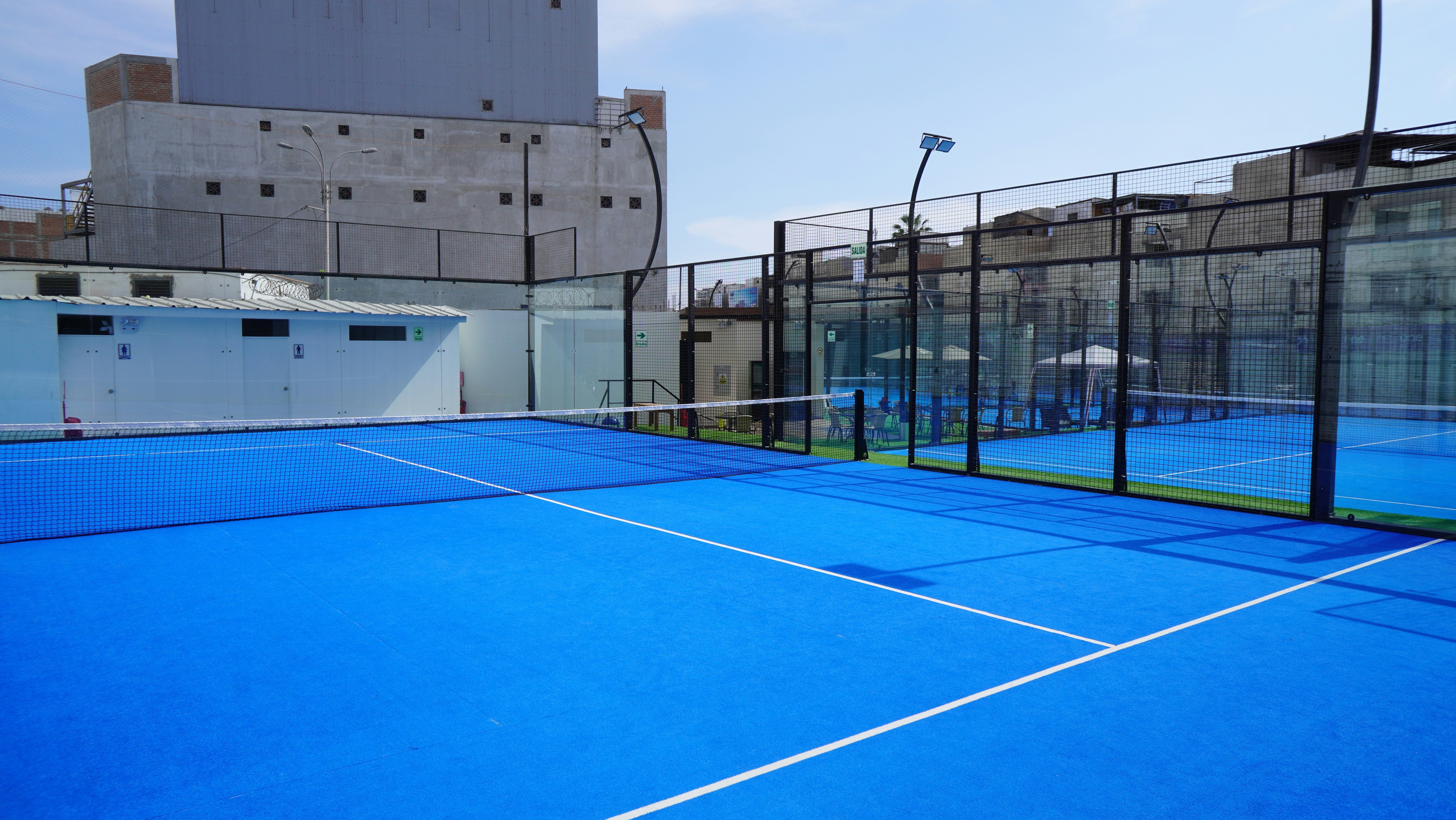 Padel Court - Multiple Blue Courts
